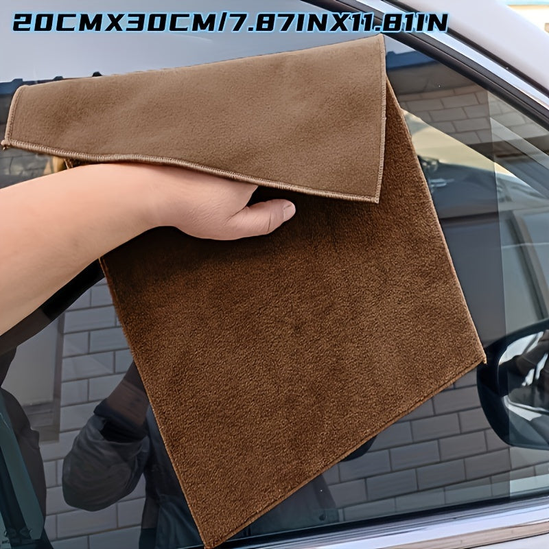 Microfiber Car Towel in 4 Sizes Grey Reusable Scratch-Free Detailing and Cleaning