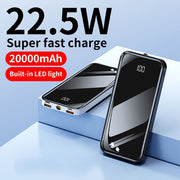 20000mAh Power Bank with 22.5W Fast Charging LED Display Dual Input Portable