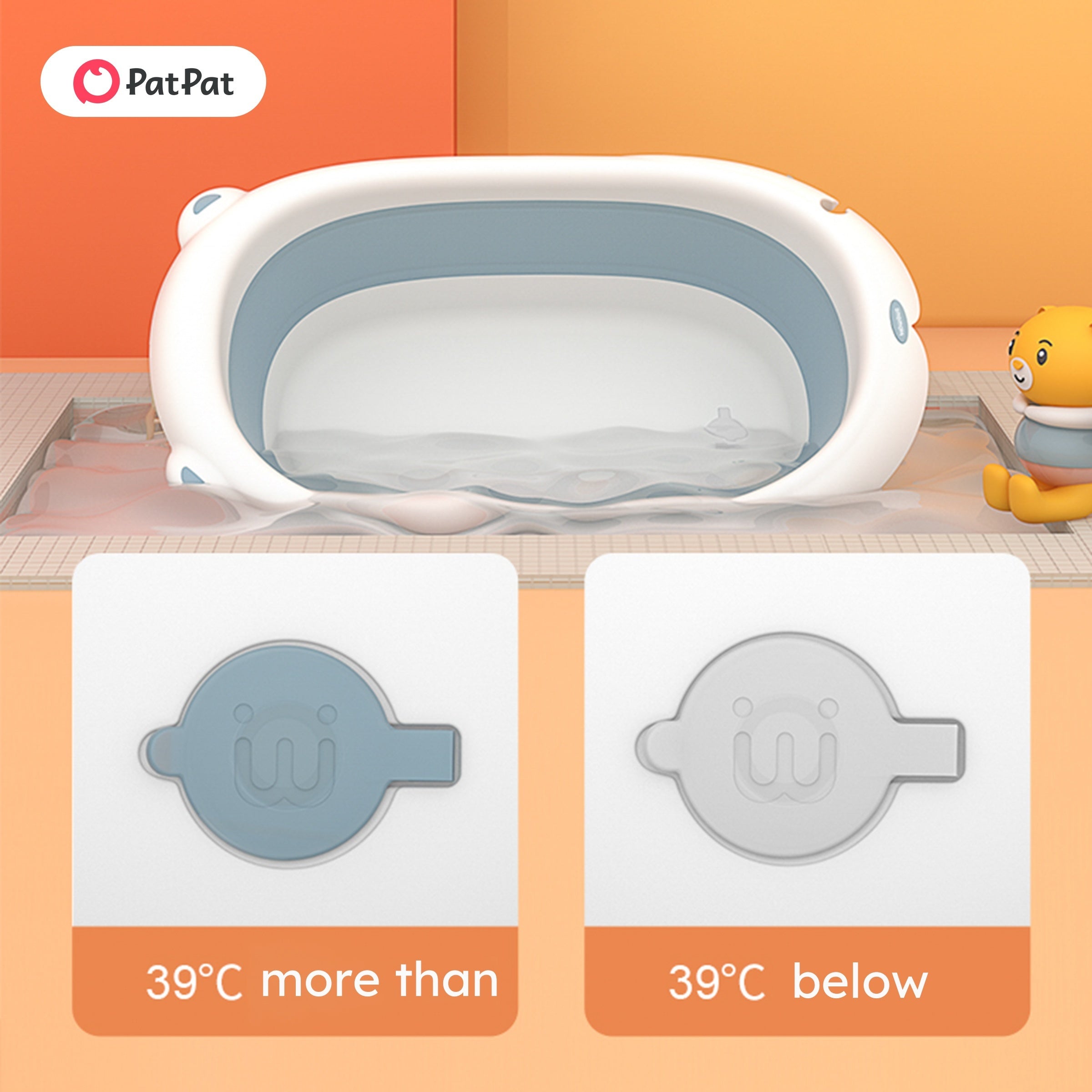 Portable Bathtub with Non-slip Surface and Foldable Design for Comfortable Soaking