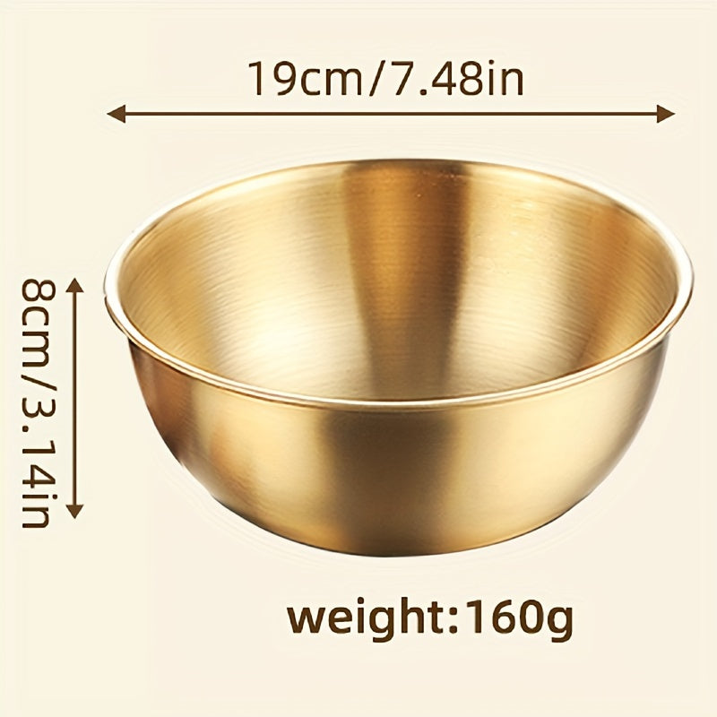 Stainless Steel Mixing Bowl 3 Quart Food Storage Salad Prep Kitchen Accessory