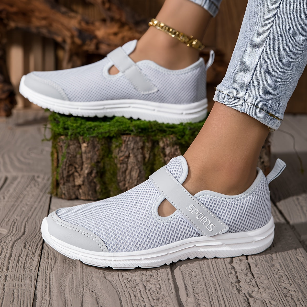 Women's Mesh Sneakers Lightweight Casual Shoes Black Comfortable Outdoor