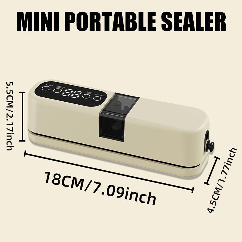 Portable USB vacuum sealing machine with multifunction food preservation for long-term storage