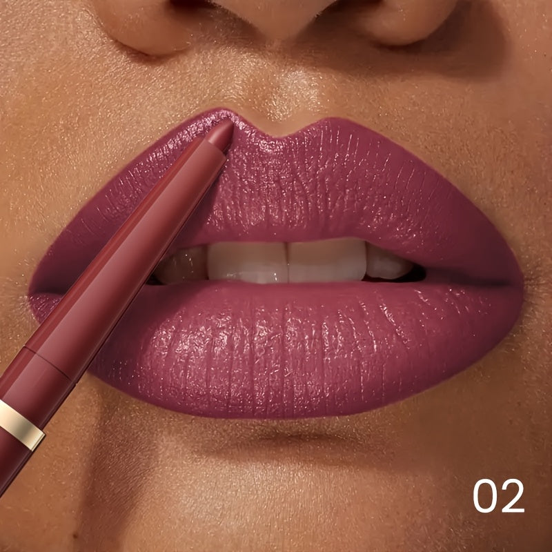 Women's Waterproof Nude Lip Liner, Matte, Long-Lasting, Retractable