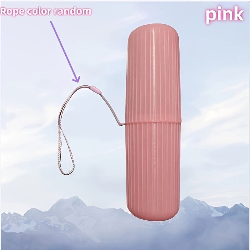 Sayohat uchun tish cho'tkasi to'plami, saqlash qutisi va yuvish kubogi bilan, kompakt, spirtsiz