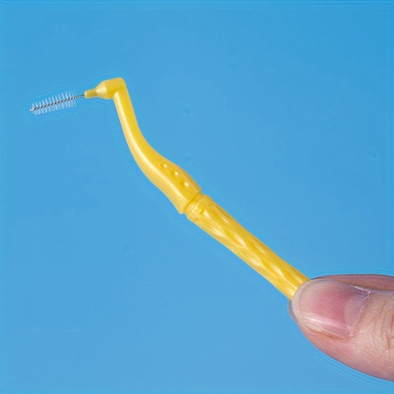 10 dona L-shaklidagi interdental tish cho'tkasi bo'shliq va ortodontik qurilmalarga mos