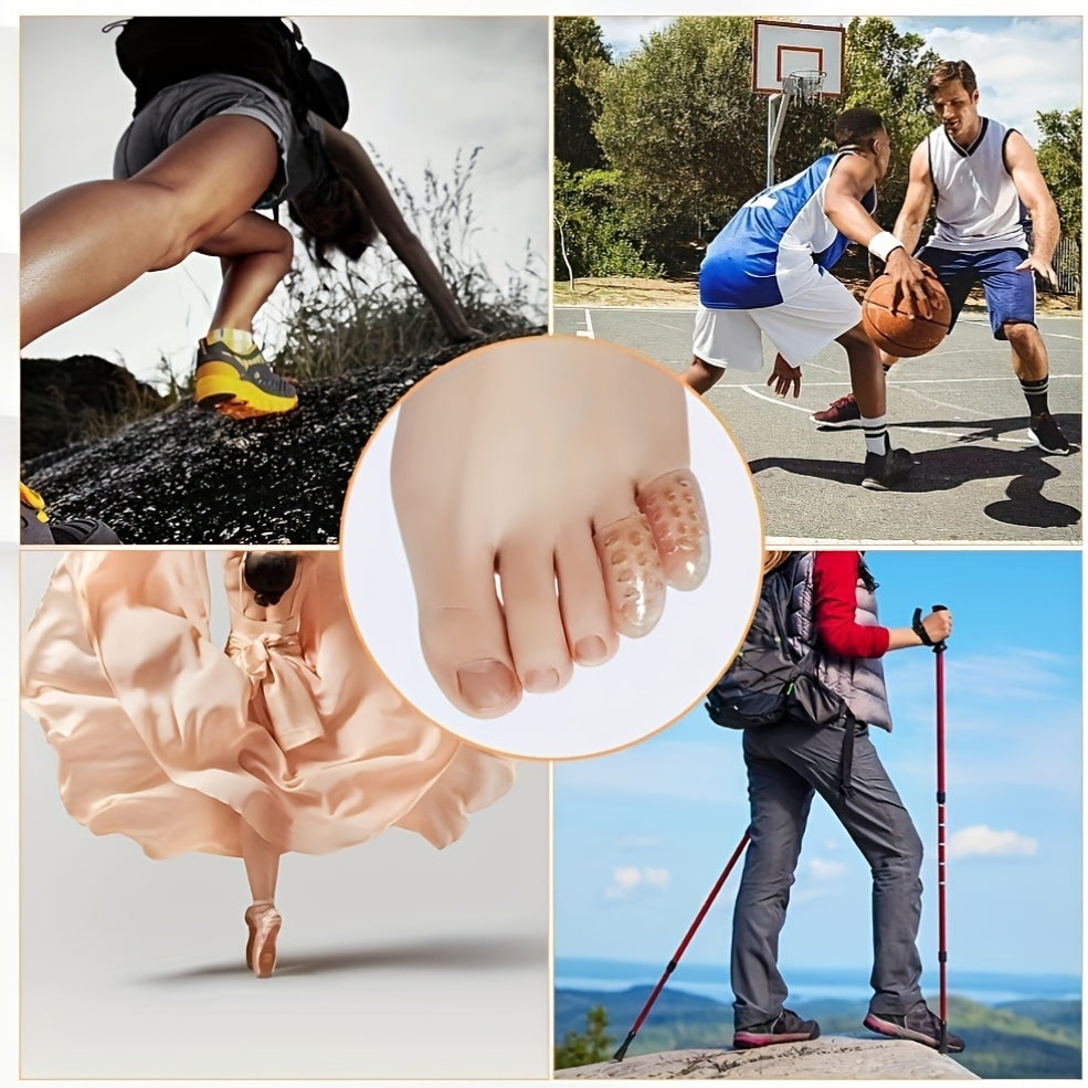 10 piezas de protectores de silicona para dedos, fundas flexibles para dedos, para callos y uñas encarnadas