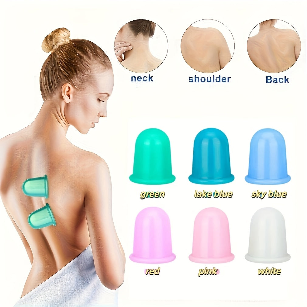 Silicone Vacuum Massage Cup in Multiple Colors for Relaxation