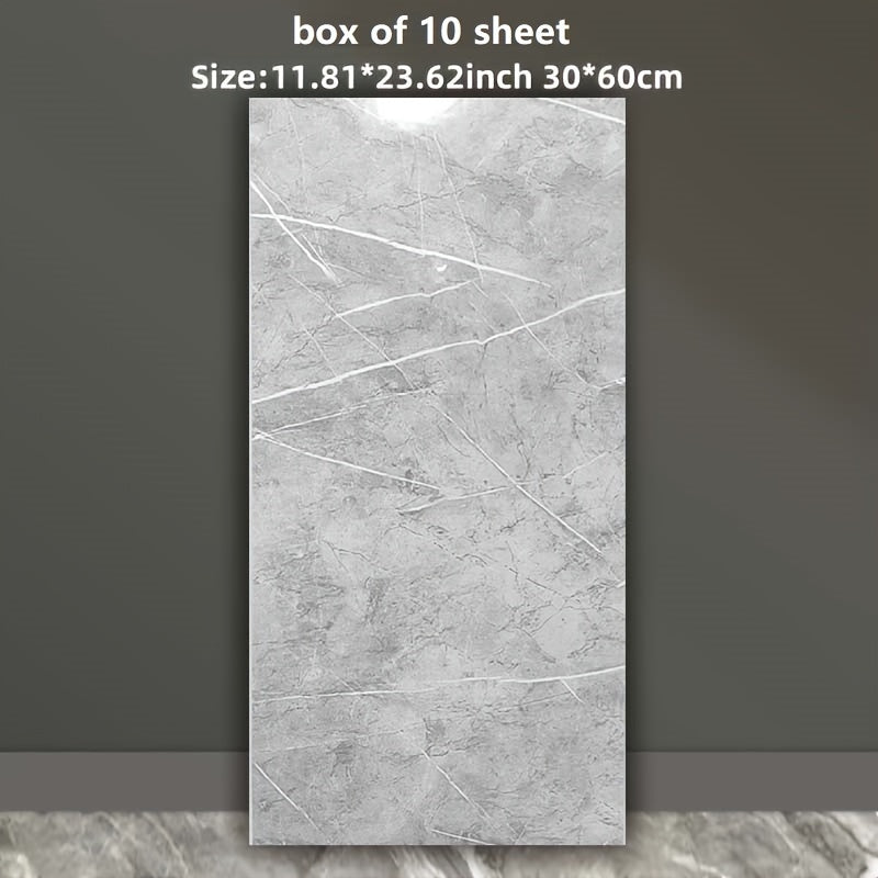 Self-Adhesive Foam Marble Wall Tiles 10pcs 20pcs Waterproof Puzzle Pattern for Living Room Kitchen Bathroom