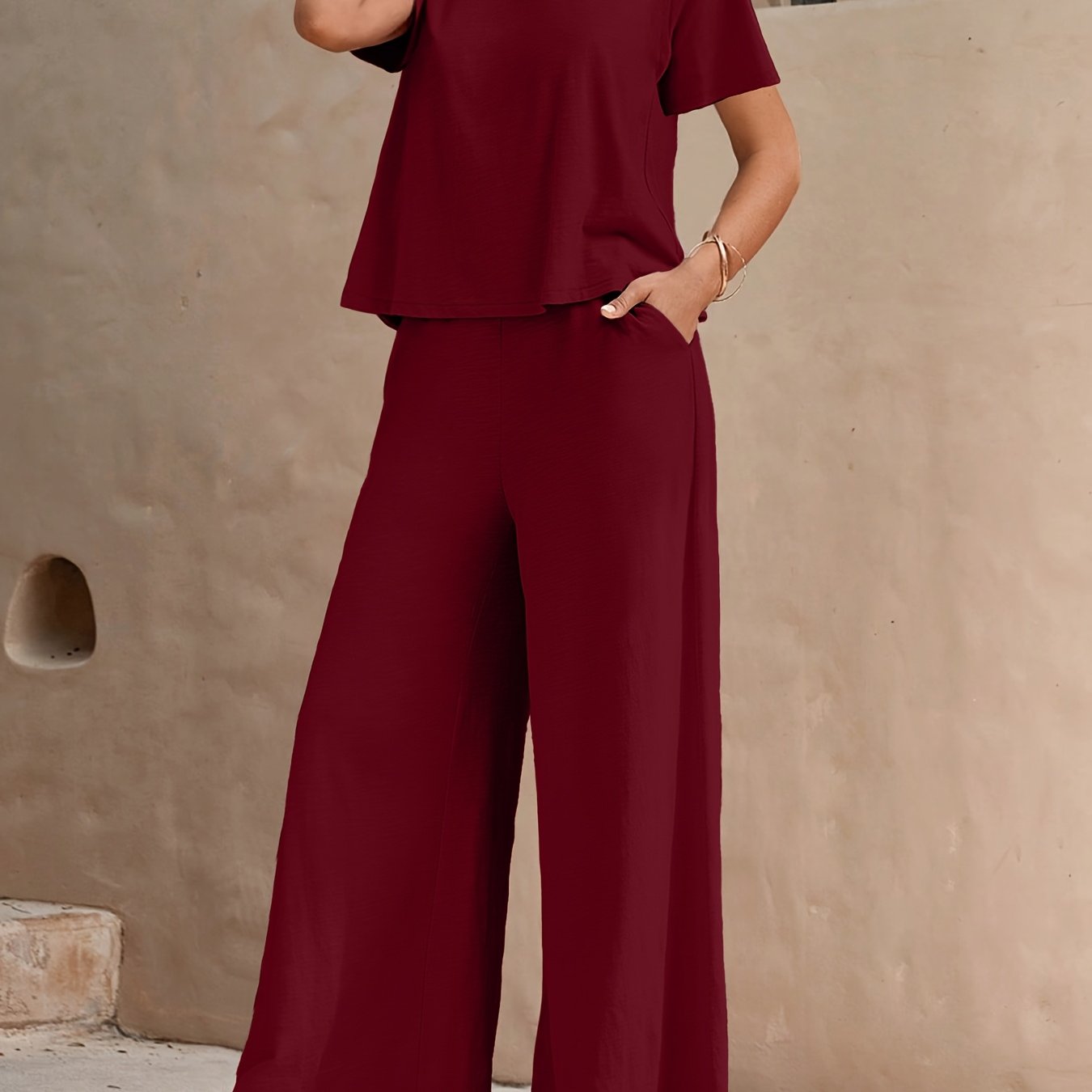 Ayollar uchun ta'til uslubi ikki qismli to'plam Bohemia plyaj bosma paxta kundalik ko'ylak va shimlar