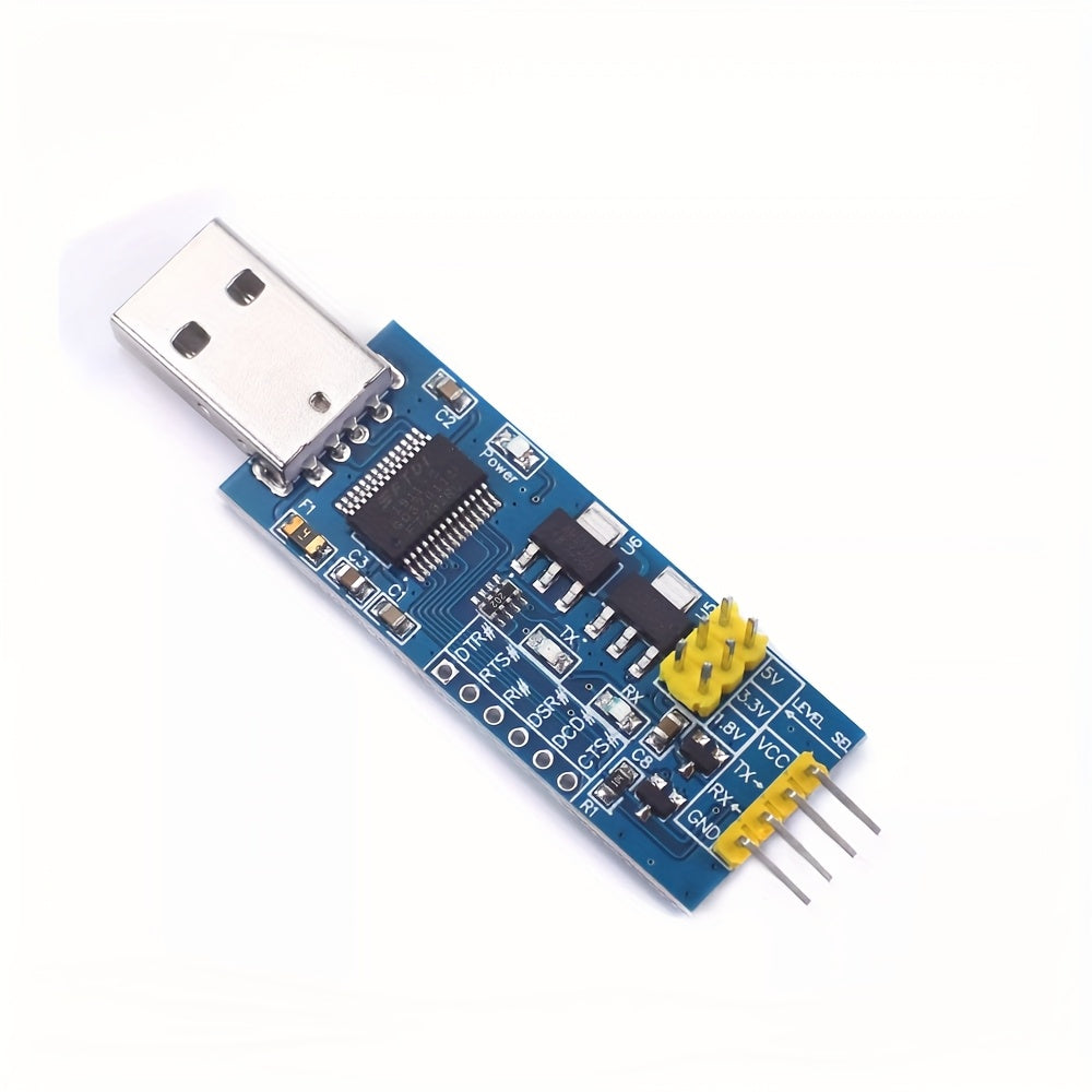 Adaptador USB a serie TTL con fuente de alimentación de 5V/3.3V/1.8V y material de fibra de vidrio