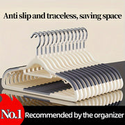 Plastic Anti-Slip Hangers with Space-Saving Design for Clothes Organization