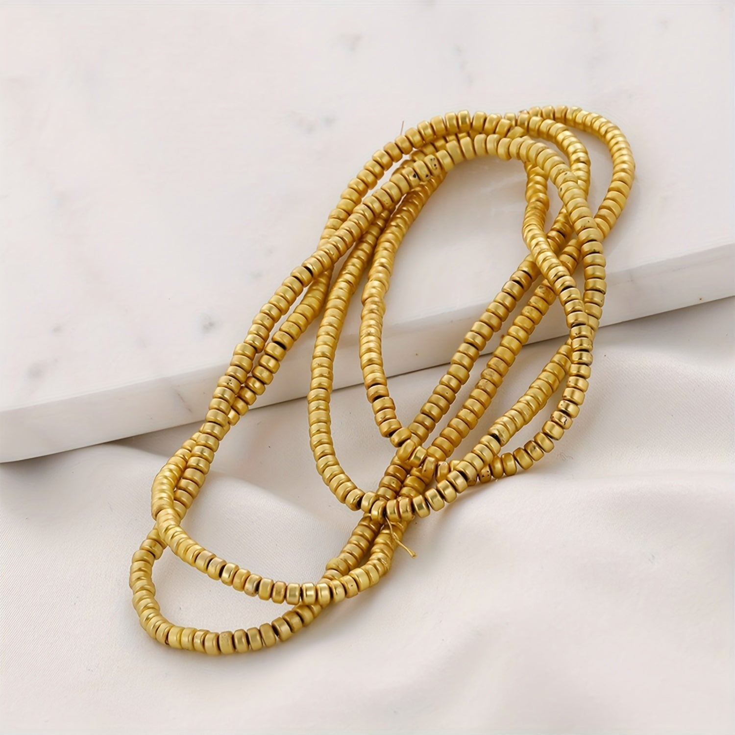 Hematite Beads 3mm Round Jewelry Making Supplies Pack of Four Varieties