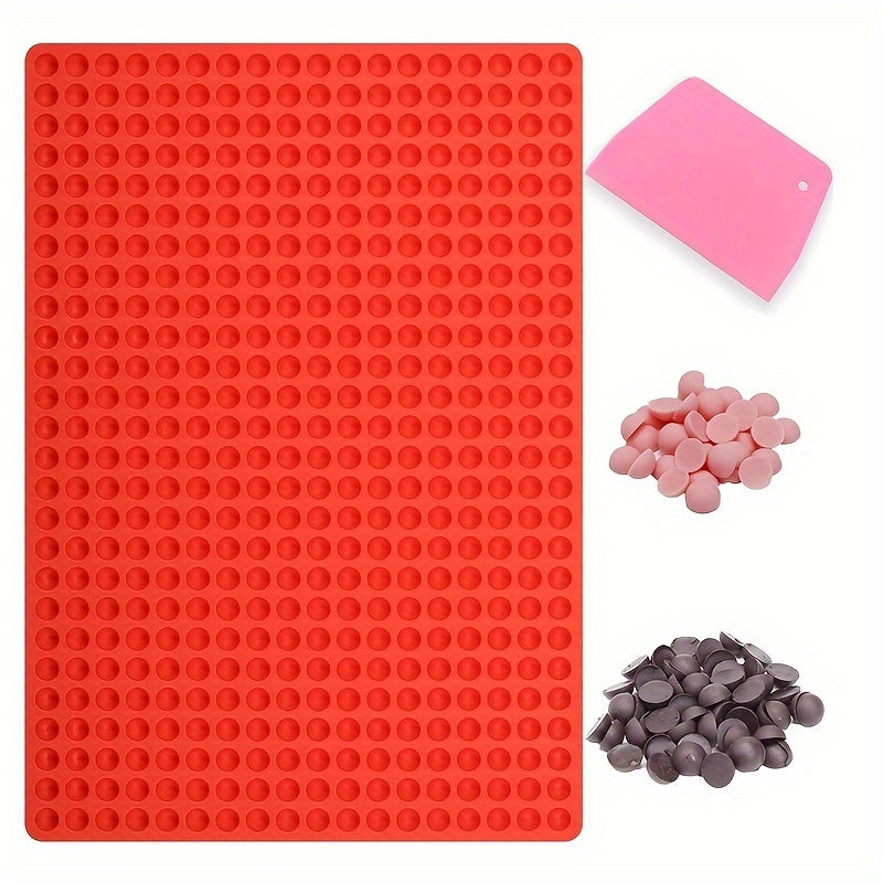 Мини-формочка для шоколада из силикона пищевого класса с 468-отверстиями, для выпечки и заморозки