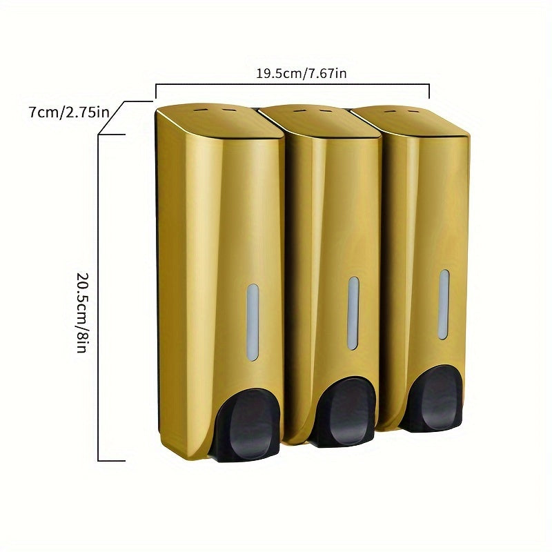 Wall-Mounted Soap Dispenser for Bathroom and Kitchen Storage, Plastic, Modern Design