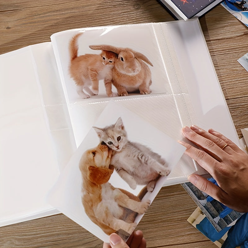 1 шт. 15,24 см 100 листов фотоальбом для семейных и студенческих фотографий, альбом с большим объемом для вставок. Идеальный зимний и праздничный подарок.