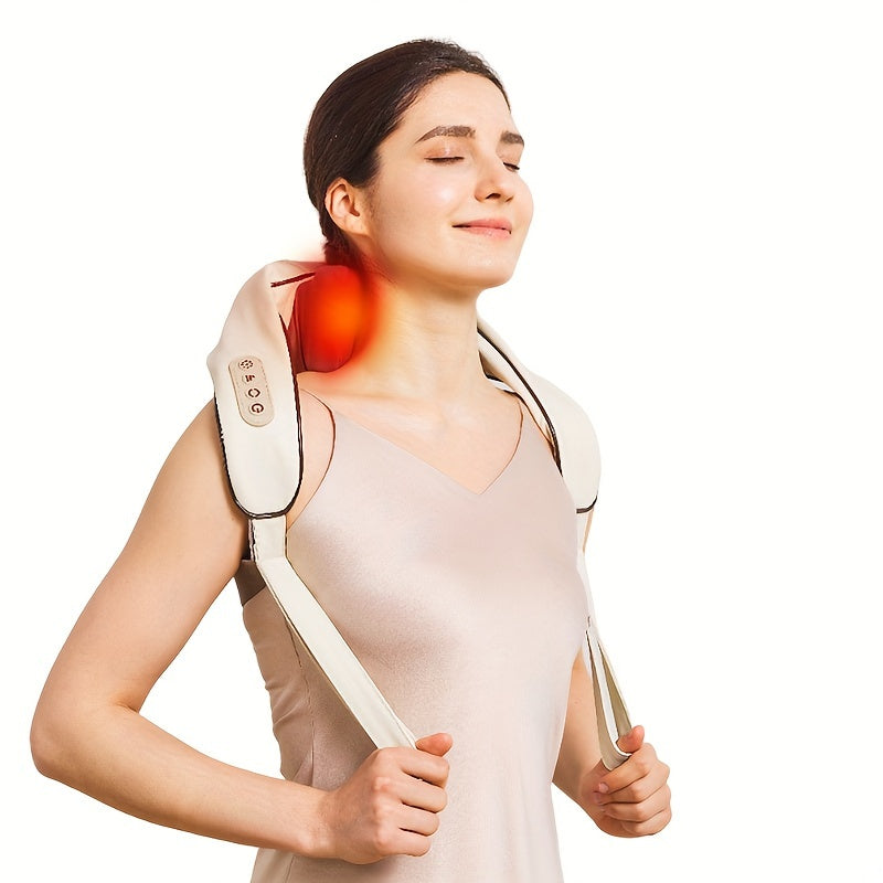 Rechargeable Cordless Electric Massage Pillow for Neck Back Shoulder Heat Kneading
