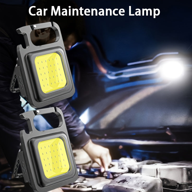 Lámparas de llavero Mini LED 3-5 unidades, linternas magnéticas portátiles para acampar