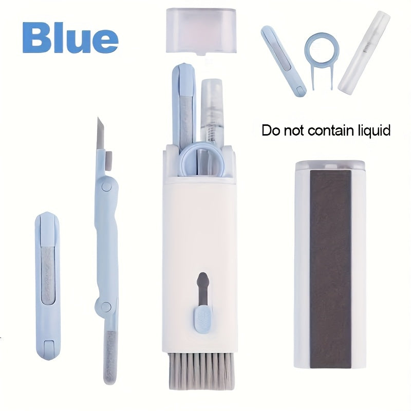 7-in-1 Wireless Headphones and Screen Cleaning Kit with Pen Brush and Tools