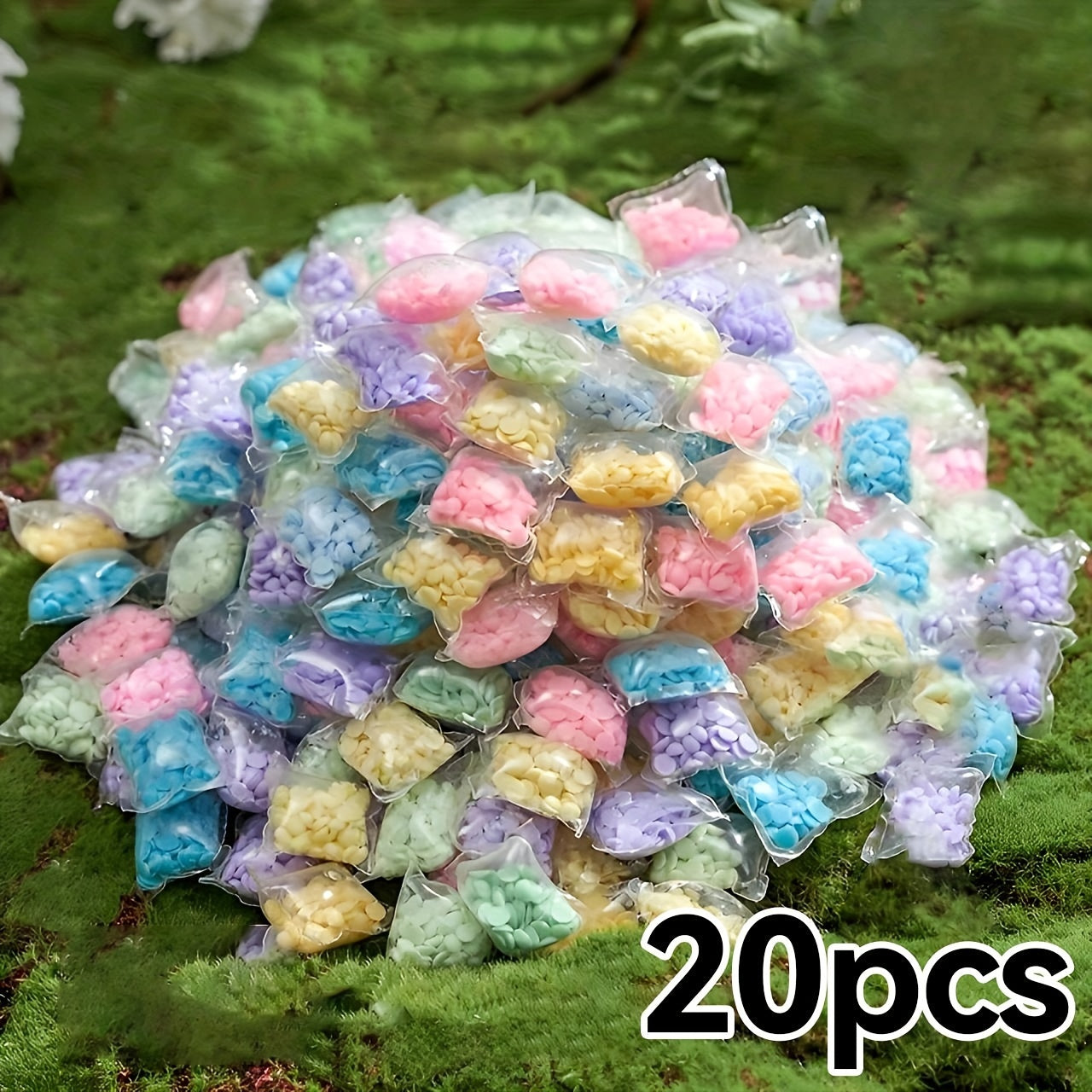 Ko'p maqsadli kir yuvish hidini kuchaytiruvchi marvaridlar, uzoq muddatli hid, 20-150 dona, uy va sayohat uchun.