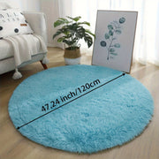 Large Plush Shaggy Area Rug Waterproof Non-Slip Soft Polyester for Living Room Bedroom