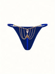 Women's Rhinestone Thong Panties Sexy Lingerie