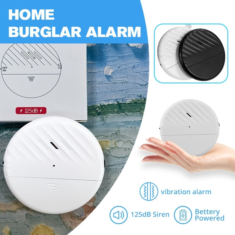 Vibration Alarm Sensor 125dB Glass Breakage Anti-theft Security Earthquake Warning Home Safety