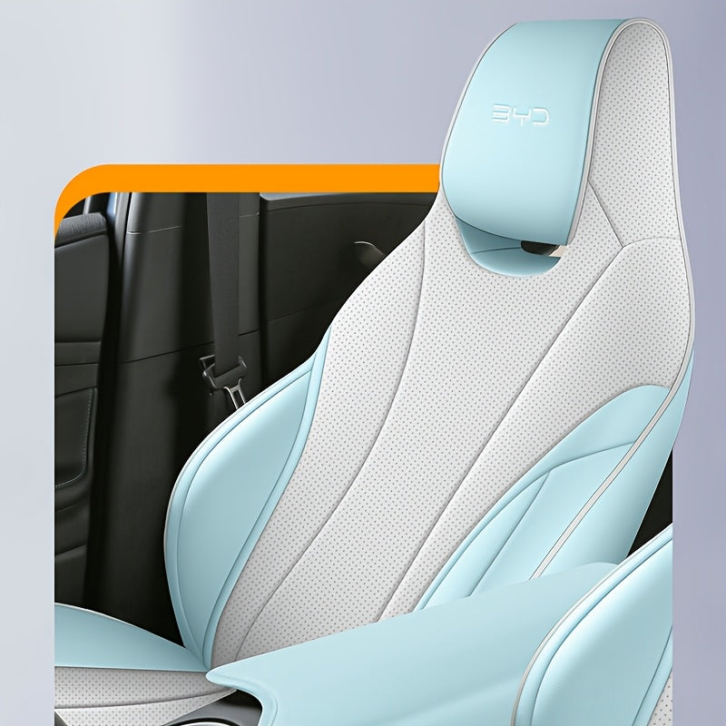 Full Set Car Seat Covers 5-Seat Synthetic Leather All-Season Protection