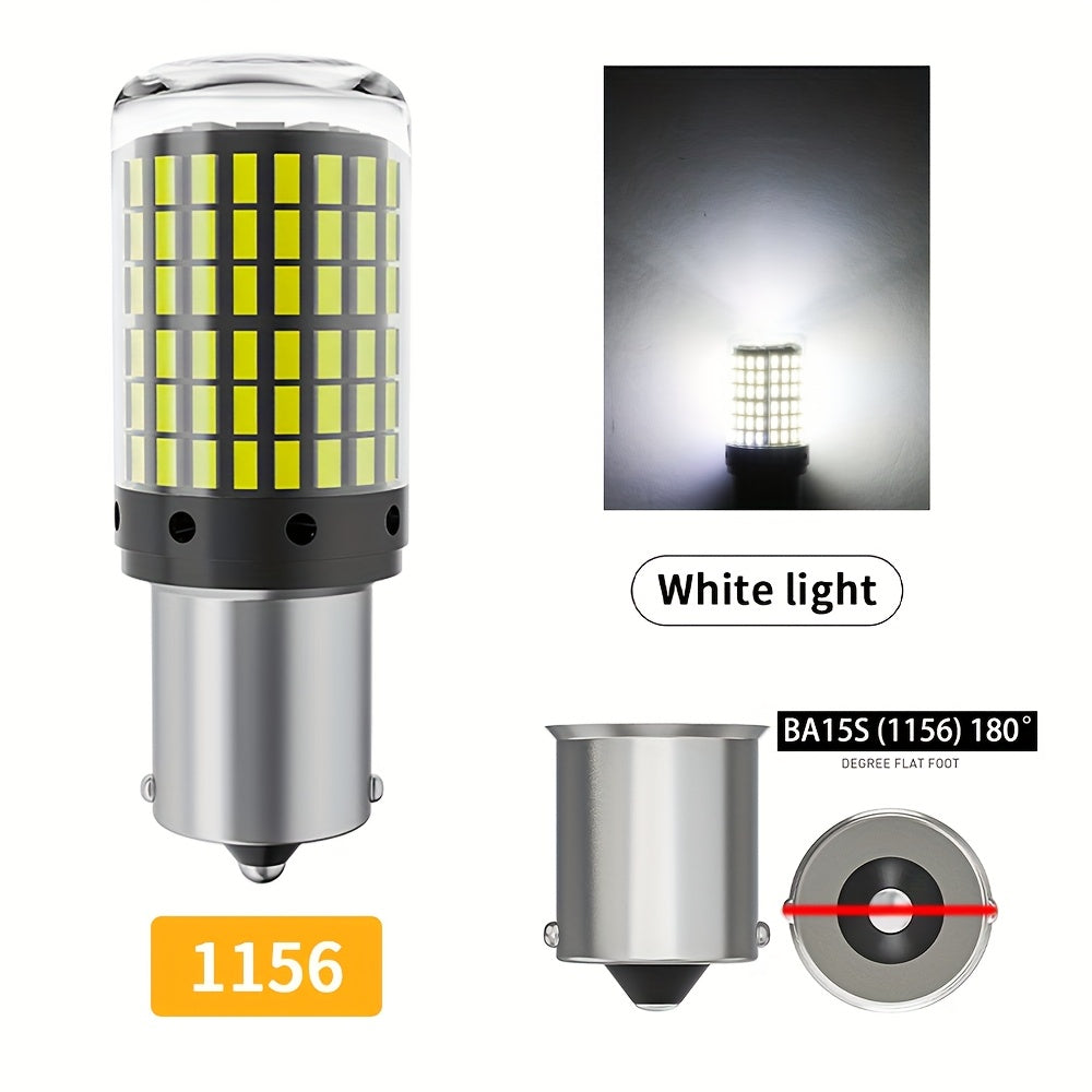 2Pcs Bright LED Bulbs 1156 BA15S Canbus Car Brake Reverse Turn Signal