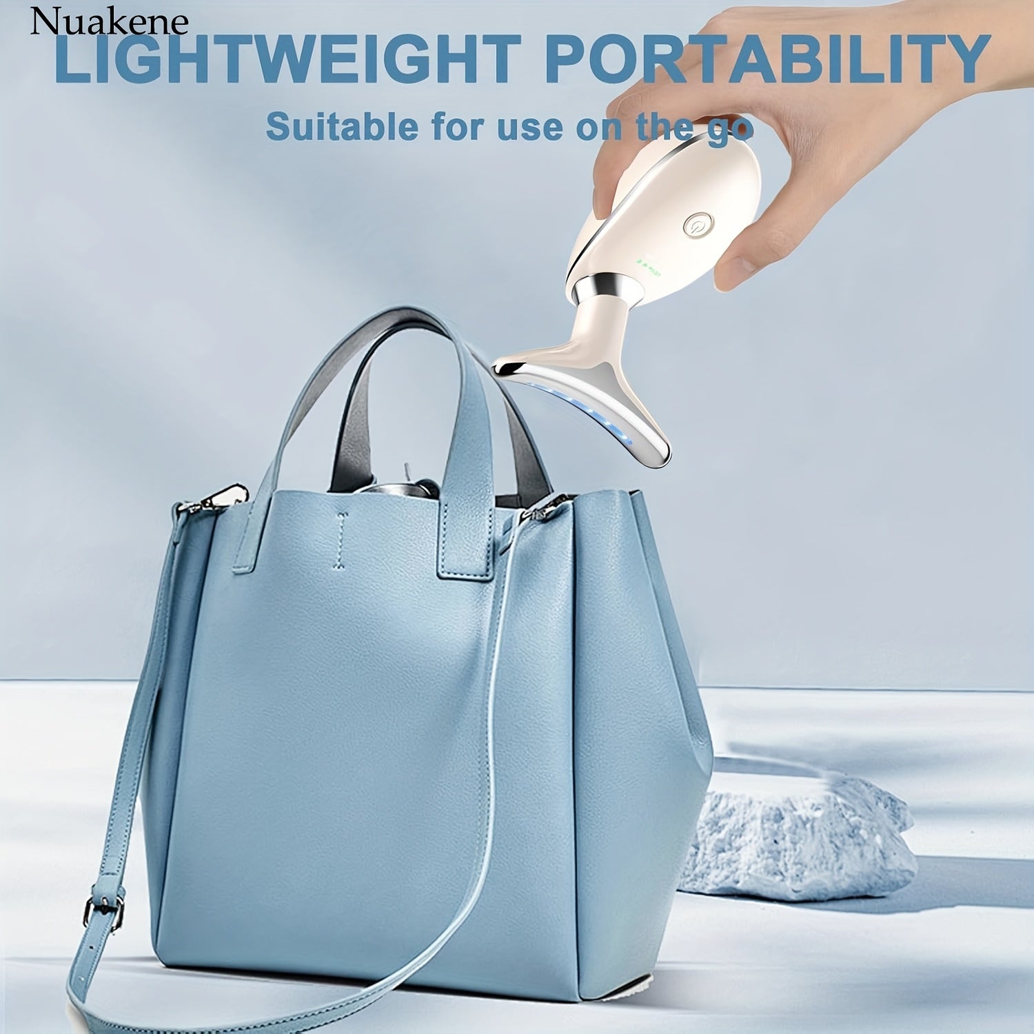 7-Color Facial and Neck Massager with Vibrating Function Rechargeable Home Skin Care Device