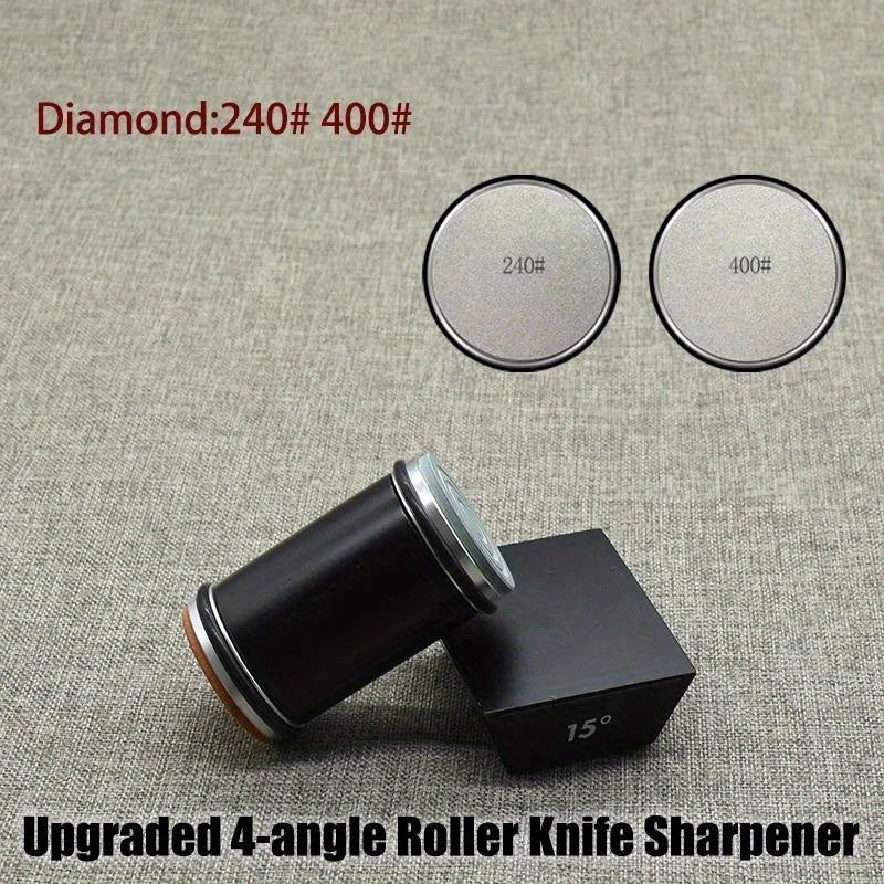 Diamond Agate Knife Sharpener Manual 4-Angle Magnetic Fixed Blade Kitchen Tool
