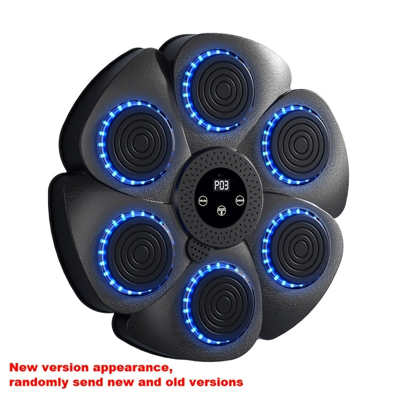 Wall-Mounted Wireless Boxing Machine with Adjustable Height Rechargeable Gloves Low Noise Black White