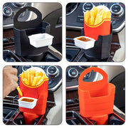 French Fry Holder with Sauce Container 18cm x 10cm PVC Food Storage