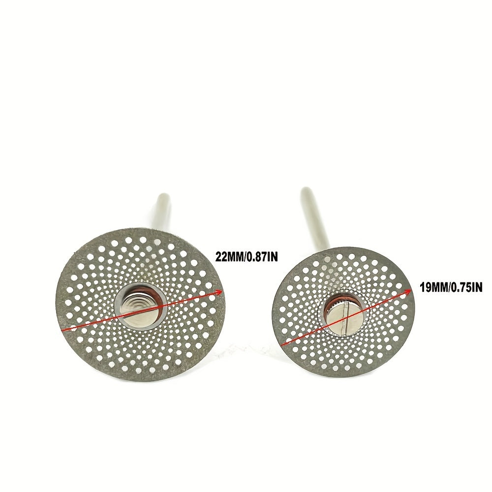 Dental Lab Diamond Discs 19mm 22mm Dual-Sided Polishing and Grinding Discs Gold or Silver