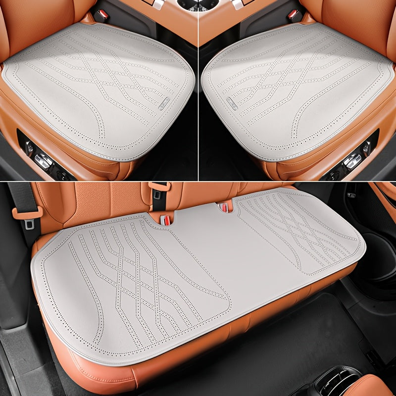 Universal faux suede avtomobil o'rindiq qoplamalari uch qismli nafas oluvchi, tormozlovchi, aşınmaya qarshi