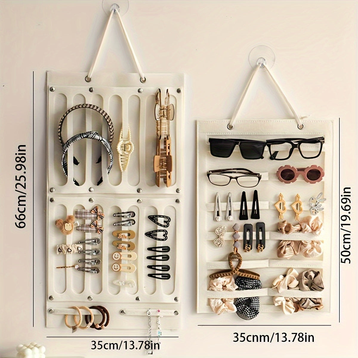 Органайзер для украшений из войлока, единый кусок, подвесной мешок для хранения с нейлоновым крючком