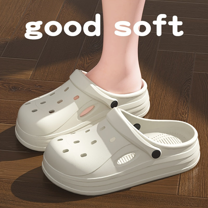 Women Casual EVA Mules and Clogs Open Toe Non-Slip Beach Shoes