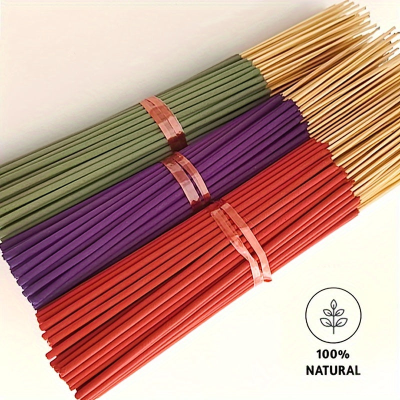 Lavender Incense Sticks 30/110pcs Bamboo Fragrance for Meditation Yoga Aromatherapy