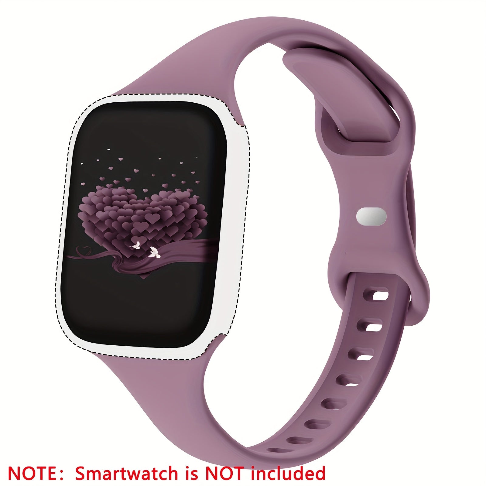 Slim Silicone Watch Bands for Men Women Compatible with Apple Watch Series 1-10 Ultra SE 38mm 40mm 42mm 44mm 45mm 49mm