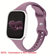 Slim Silicone Watch Bands for Men Women Compatible with Apple Watch Series 1-10 Ultra SE 38mm 40mm 42mm 44mm 45mm 49mm