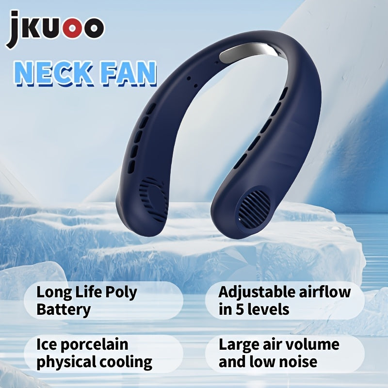Rechargeable Portable Neck Fan for Outdoor Sports Travel and Home Cooling