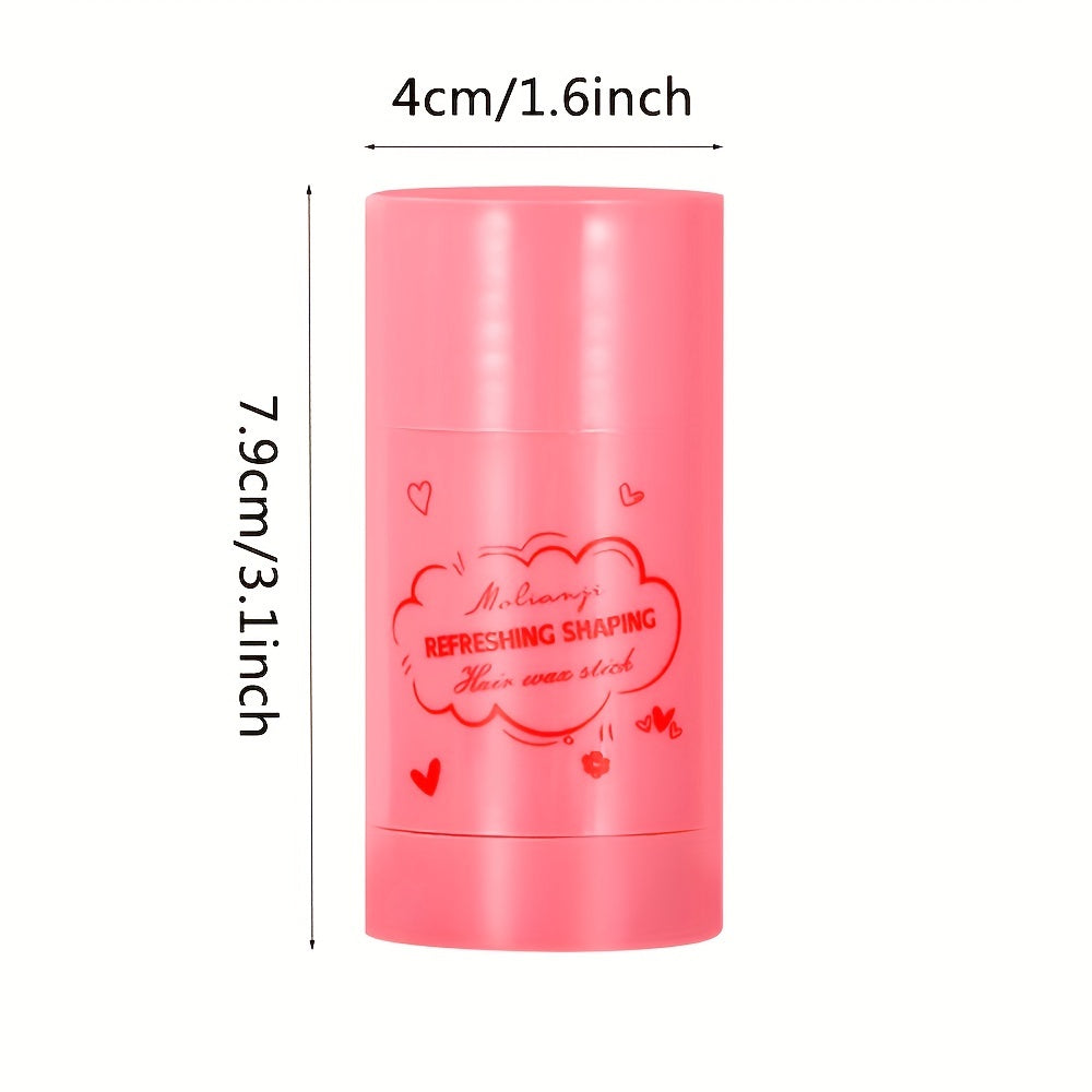 Miss Chic sochni ushlab turuvchi mum tayoqchasi barcha soch turlari uchun uzoq muddatli, yog'siz ushlashni taklif etadi va portativ, pushti mat finishga ega.