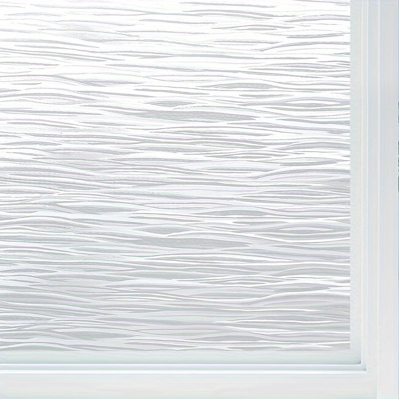 Frosted Glass Window Film UV Blocking Static Cling Removable Opaque Vinyl Covering