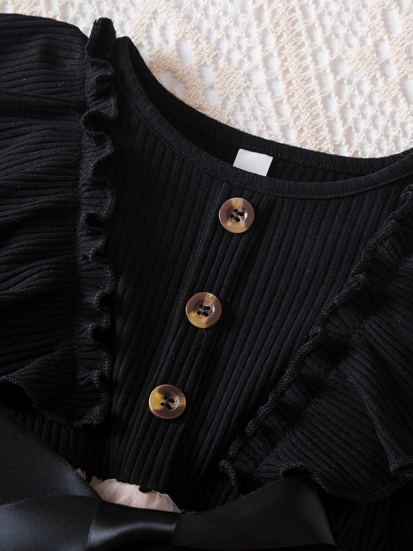 Girls Polka Dot Princess Dress with Mesh Layered Tutu for Fall Winter