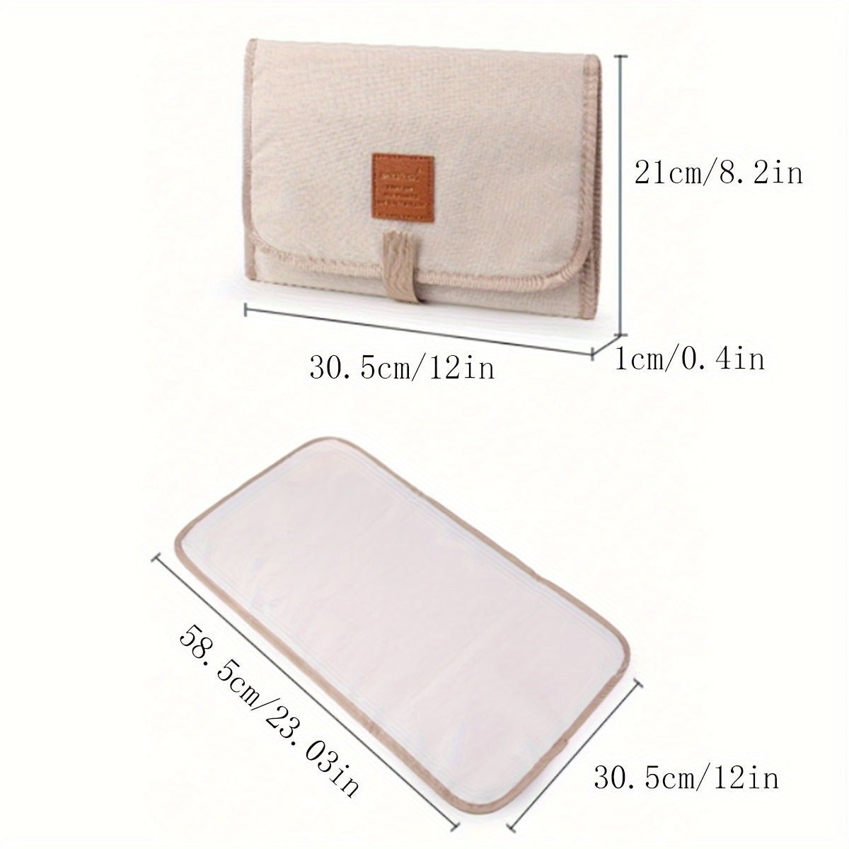 Kids Diaper Changing Pad Collapsible Travel Polyester Easy to Clean