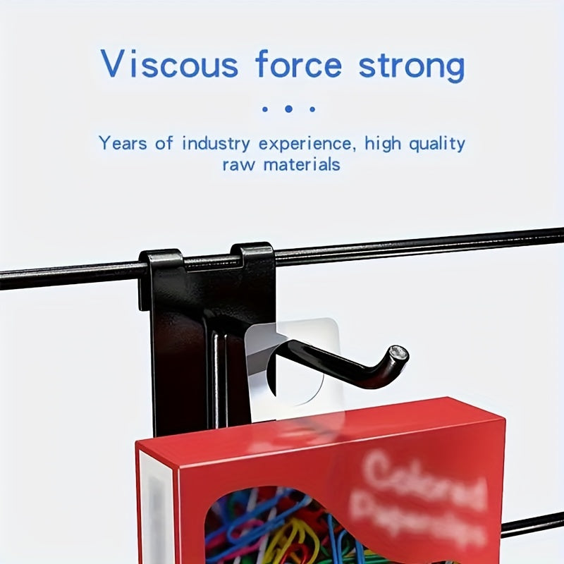 100/200pcs Clear Self-Adhesive Hang Tabs with Round Holes for Retail and Office Displays