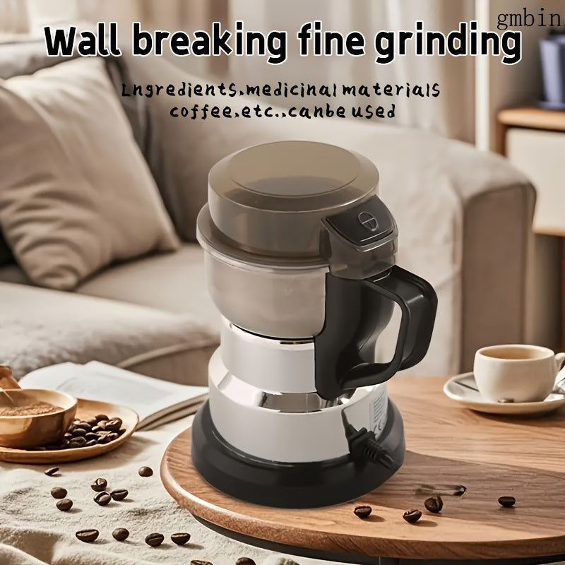 European standard stainless steel electric mill for grinding grains and herbs with 4 blades