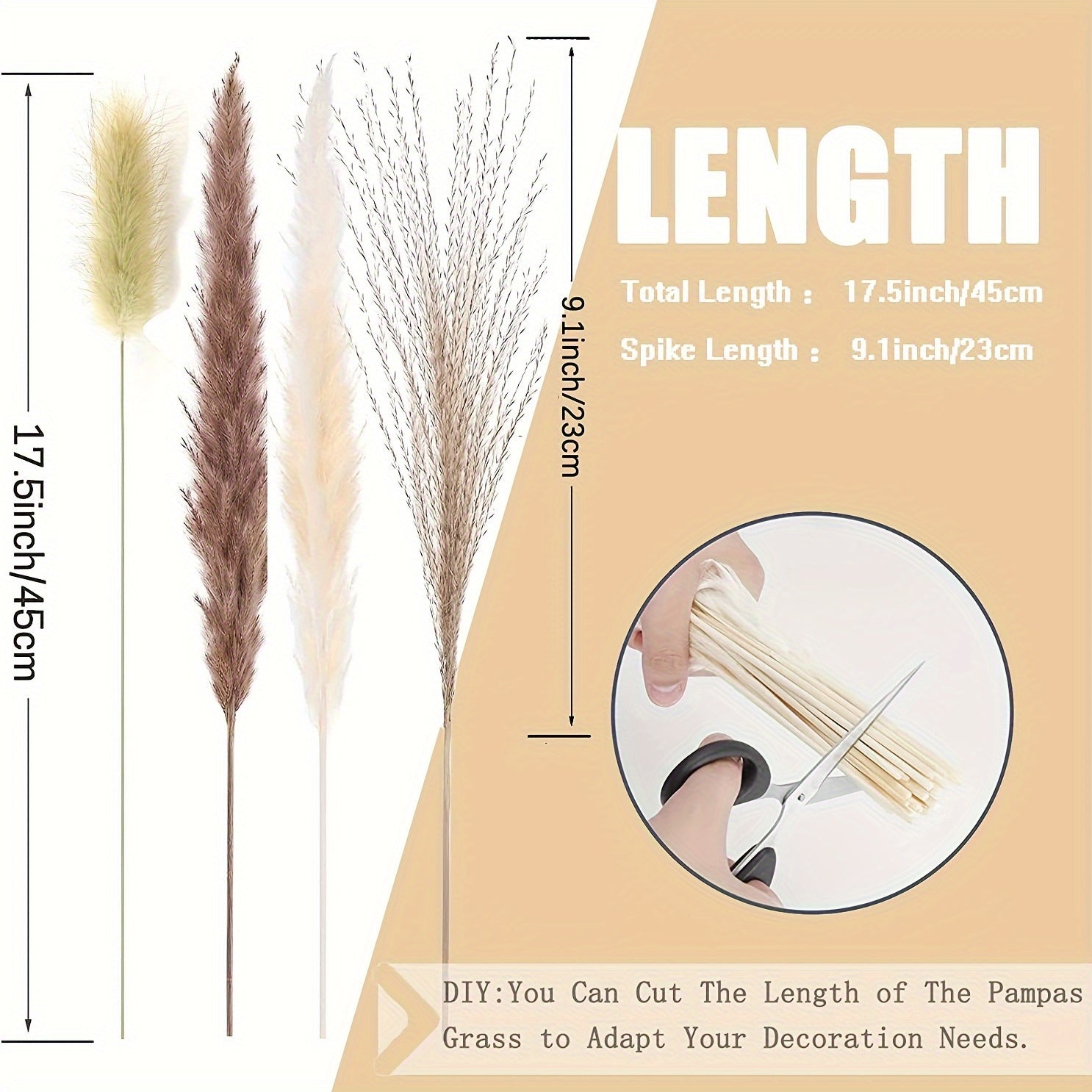 62 piezas de flores artificiales de pampas, colas de conejo, ramo de caña para decoración del hogar