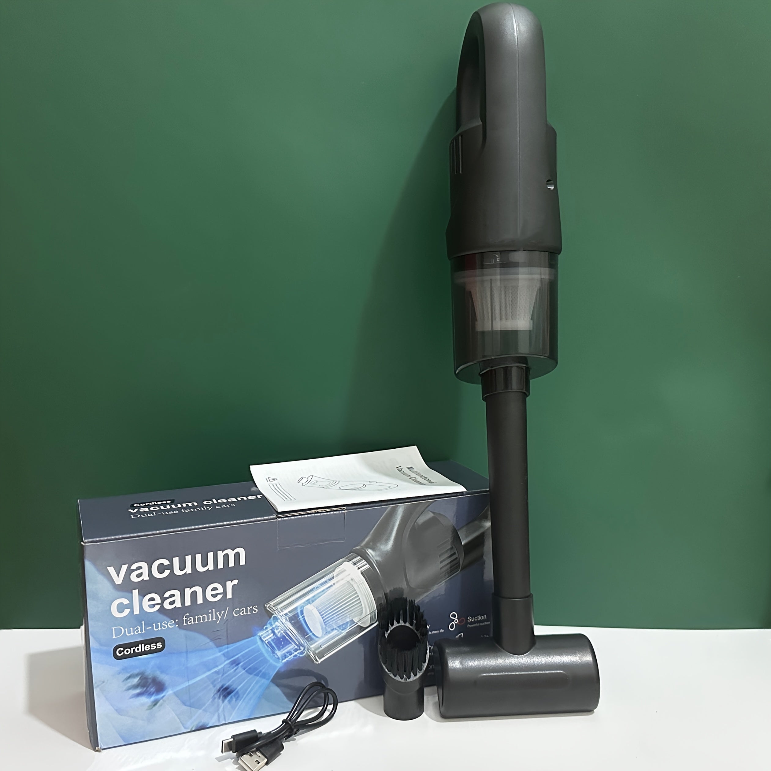 Cordless Handheld Vacuum Cleaner with Strong Suction Lightweight Portable for Home Car Use