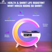 Smart LED Table Lamp with Music Player Alarm Clock and Ambient Light