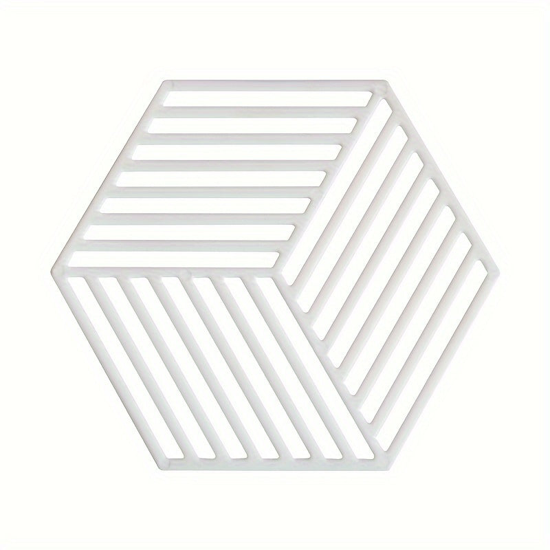Set of Plastic Cubby Shelf Coasters with Geometric Pattern, Heat-Resistant, Non-Slip